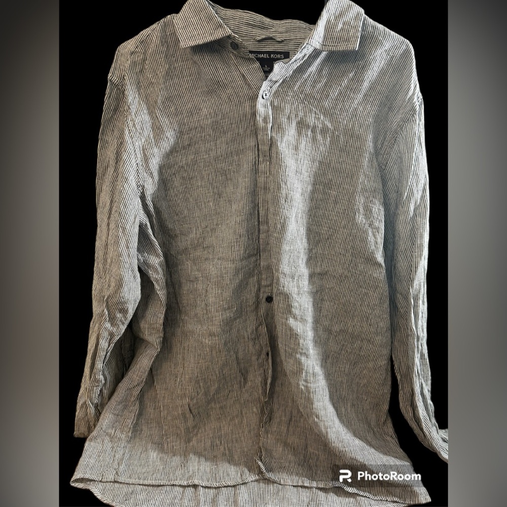Michael Kors Men's Button Down Shirt Classic Tailored Sz L
